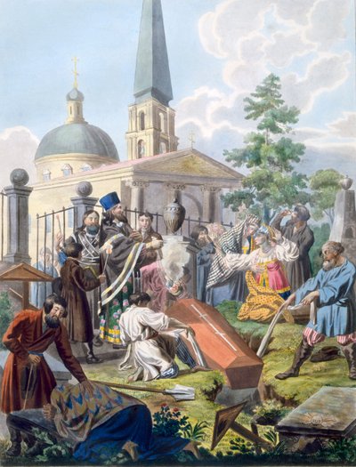 The Burial, 1812-13 by E. Karnejeff